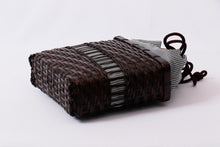 画像をギャラリービューアに読み込む, メンズ 信玄袋 (単品) 紺色 青色 黒色 グレー 縦縞 ストライプ 男巾着 きんちゃく 男性用 大人 浴衣 ゆかた 甚平 着物 袴 父の日