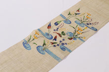 画像をギャラリービューアに読み込む, 着物 名古屋帯 新品 反物 夏帯 夏用 麻 野口 紅型