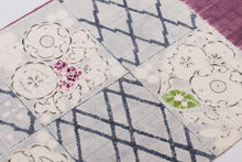 画像をギャラリービューアに読み込む, 名古屋帯 着物 九寸名古屋帯 しゃれ帯 小紋 無地 紬 工芸キモノ野口 京都 野口 越後小千谷紬 辻が花