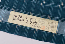 画像をギャラリービューアに読み込む, ちぢみ 夏 紬 夏着物 着物 正絹 夏紬 出羽ちぢみ