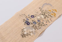 画像をギャラリービューアに読み込む, 着物 名古屋帯 新品 反物 夏帯 夏用 麻 野口 浴衣