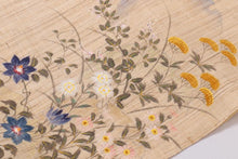 画像をギャラリービューアに読み込む, 着物 名古屋帯 新品 反物 夏帯 夏用 麻 野口 浴衣