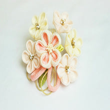 画像をギャラリービューアに読み込む, つまみ簪 つまみ 簪 縮緬 かんざし つまみ細工 花しおり 振袖 十三参り 成人式 かわいい ママ振り 髪飾り