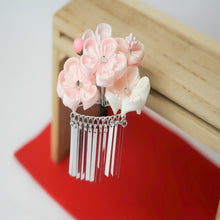 画像をギャラリービューアに読み込む, つまみ簪 つまみ 簪 縮緬 かんざし つまみ細工 花しおり 振袖 十三参り 成人式 かわいい ママ振り 髪飾り