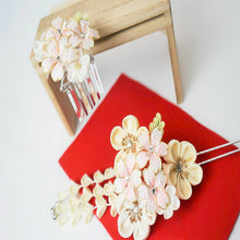 画像をギャラリービューアに読み込む, つまみ簪 つまみ 簪 縮緬 かんざし つまみ細工 花しおり 振袖 十三参り 成人式 かわいい ママ振り 髪飾り