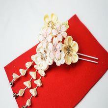 画像をギャラリービューアに読み込む, つまみ簪 つまみ 簪 縮緬 かんざし つまみ細工 花しおり 振袖 十三参り 成人式 かわいい ママ振り 髪飾り