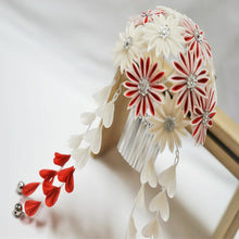 画像をギャラリービューアに読み込む, つまみ簪 つまみ 簪 縮緬 かんざし つまみ細工 花しおり 振袖 十三参り 成人式 かわいい ママ振り 髪飾り