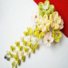 画像をギャラリービューアに読み込む, つまみ簪 つまみ 簪 縮緬 かんざし つまみ細工 花しおり 振袖 十三参り 成人式 かわいい ママ振り 髪飾り