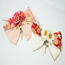 画像をギャラリービューアに読み込む, リボン 卒業式 袴姿 袴 簪 縮緬 かんざし つまみ細工 花しおり 振袖 十三参り 成人式 かわいい ママ振り 髪飾り