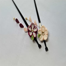 画像をギャラリービューアに読み込む, つまみ簪 つまみ 簪 縮緬 かんざし つまみ細工 花しおり 振袖 十三参り 成人式 かわいい ママ振り 髪飾り