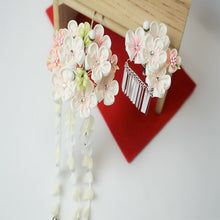 画像をギャラリービューアに読み込む, つまみ簪 つまみ 簪 縮緬 かんざし つまみ細工 花しおり 振袖 十三参り 成人式 かわいい ママ振り 髪飾り