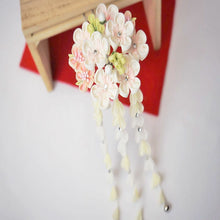 画像をギャラリービューアに読み込む, つまみ簪 つまみ 簪 縮緬 かんざし つまみ細工 花しおり 振袖 十三参り 成人式 かわいい ママ振り 髪飾り