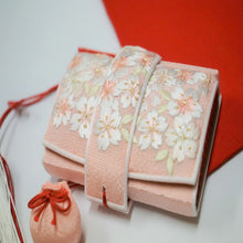 画像をギャラリービューアに読み込む, 七五三 四つ身 7歳 筥迫 ちりめん正絹 刺繍 筥迫 キッズ 子供 こども 女の子 女児 着物 和服 和装小物