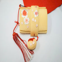 画像をギャラリービューアに読み込む, 箱せこ はこせこ 七五三 四つ身 7歳 筥迫 縮緬証券 刺繍 筥迫 キッズ 子供 子供 女の子 女児 着物 和服 和装小物