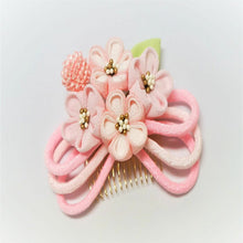 画像をギャラリービューアに読み込む, 髪飾り かんざし 2点セット つまみ細工 七五三 卒園式 スリーピン パッチンピン ヘアアクセサリー かみかざり