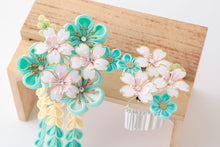 画像をギャラリービューアに読み込む, つまみ細工 簪 セット 縮緬 絞り ブルー 薄水色 つまみ簪 京都 和装小物 大原商店 花しおり かんざし 袴 振袖 十三参り 卒業式 成人式 ママ振り 髪飾り 着物 結婚式 和装 髪 和服 浴衣 髪飾り かんざし 簪 高級 和装用 着物 訪問着 小紋 フォーマル ヘアアクセサリー