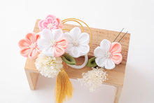 画像をギャラリービューアに読み込む, つまみ細工 簪 セット 縮緬 絞り ピンク 白 つまみ簪 京都 和装小物 大原商店 花しおり かんざし 袴 振袖 十三参り 卒業式 成人式 ママ振り 髪飾り 着物 結婚式 和装 髪 和服 浴衣 髪飾り かんざし 簪 高級 和装用 着物 訪問着 小紋 フォーマル ヘアアクセサリー