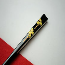 画像をギャラリービューアに読み込む, 結婚式 慶事用 扇子 末広 留袖 黒留袖 金銀扇 祝扇 祝儀扇 黒漆調 金 蒔絵 塗 黒骨 金銀 フォーマル