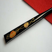 画像をギャラリービューアに読み込む, 結婚式 慶事用 扇子 末広 留袖 黒留袖 金銀扇 祝扇 祝儀扇 黒漆調 金 蒔絵 塗 黒骨 金銀 フォーマル