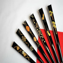 画像をギャラリービューアに読み込む, 結婚式 慶事用 扇子 末広 留袖 黒留袖 金銀扇 祝扇 祝儀扇 黒漆調 金 蒔絵 塗 黒骨 金銀 フォーマル