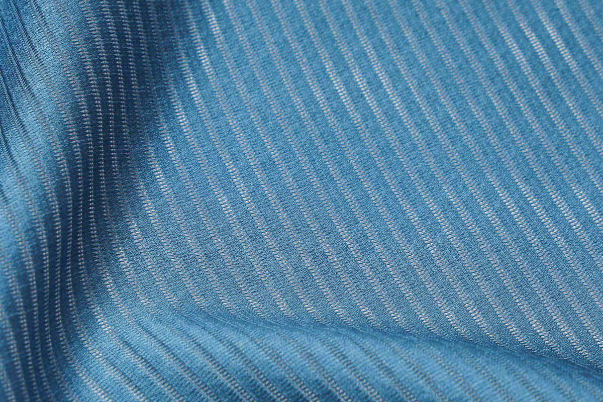 千鳥模様 夏 帯揚げ 正絹 絽 友禅 青 ブルー 和小物さくら