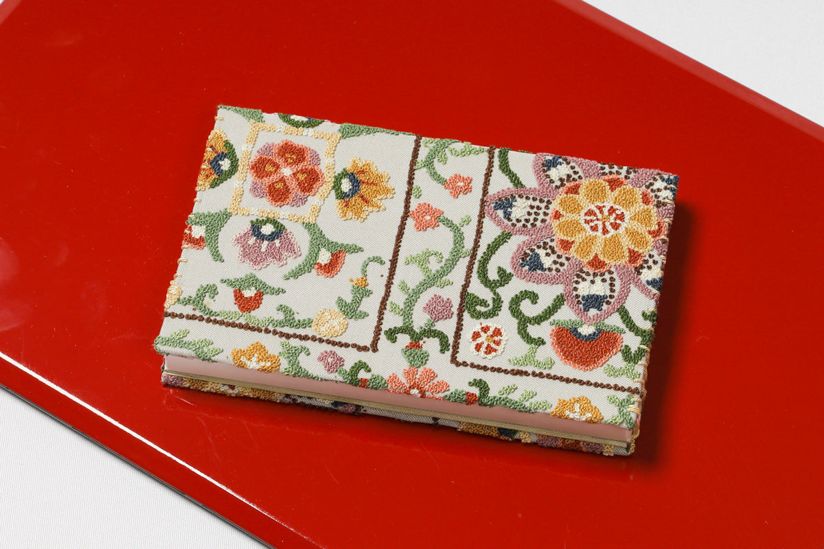 懐紙入れ 茶道具 相良刺繍 お花 懐紙 ケース ポーチ お茶懐紙入れ 懐紙 