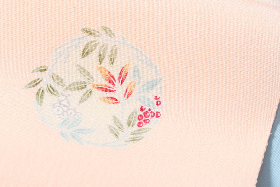 長襦袢 正絹 反物 未仕立て 友禅 花丸模様 フォーマル 別誂え 襦袢